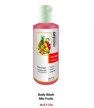 Krishkare Body Wash Douche Gel Peaches. Cleanses, Freshens, Softens Skin