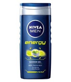 NIVEA Men Energy Shower Gel Free Loofah (Ltd Offer)