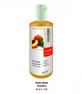 Krishkare Body Wash Douche Gel Mix Fruits Cleanses, Freshens, Softens Skin.