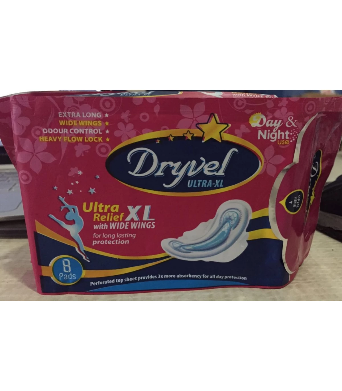 Leeford DRYVEL SANITARY NAPKINS, ULTRA-XXL, RASH FREE & TOXIN FREE PADS 8  PCS Sanitary Pad, Buy Women Hygiene products online in India