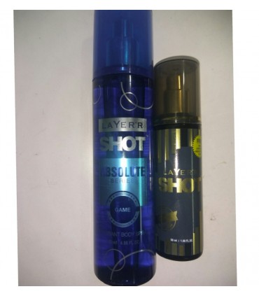 LAYER'R SHOT ABSOLUTE GAME + LAYER'R SHOT ICONIC 50ML FREE