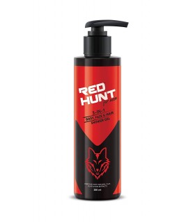 RED HUNT for Men 3-in-1 Body, Face & Hair Shower Gel (200ml) for Men