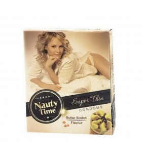 Nauty Time butter scotch condom