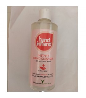 Hand in hand sanitizer