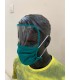 Cotton mask with protective scratch free shield