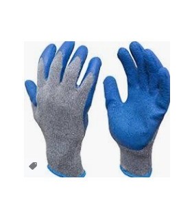 Cotton gloves blue