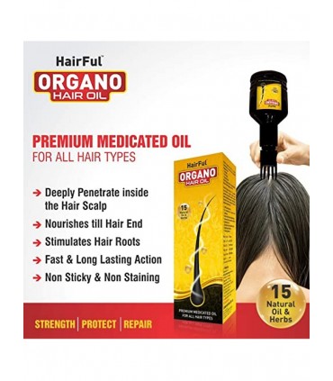 Hairful organo hair oil