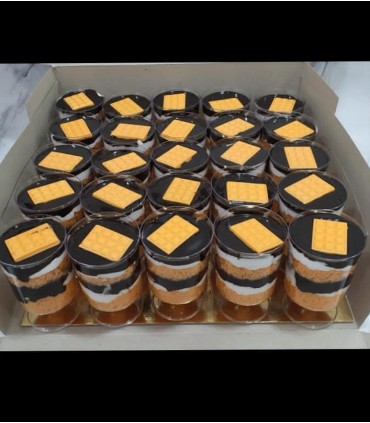 Surprise office party Orange cup cake