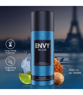 ENVY BLUE EXUDE DEODORANT